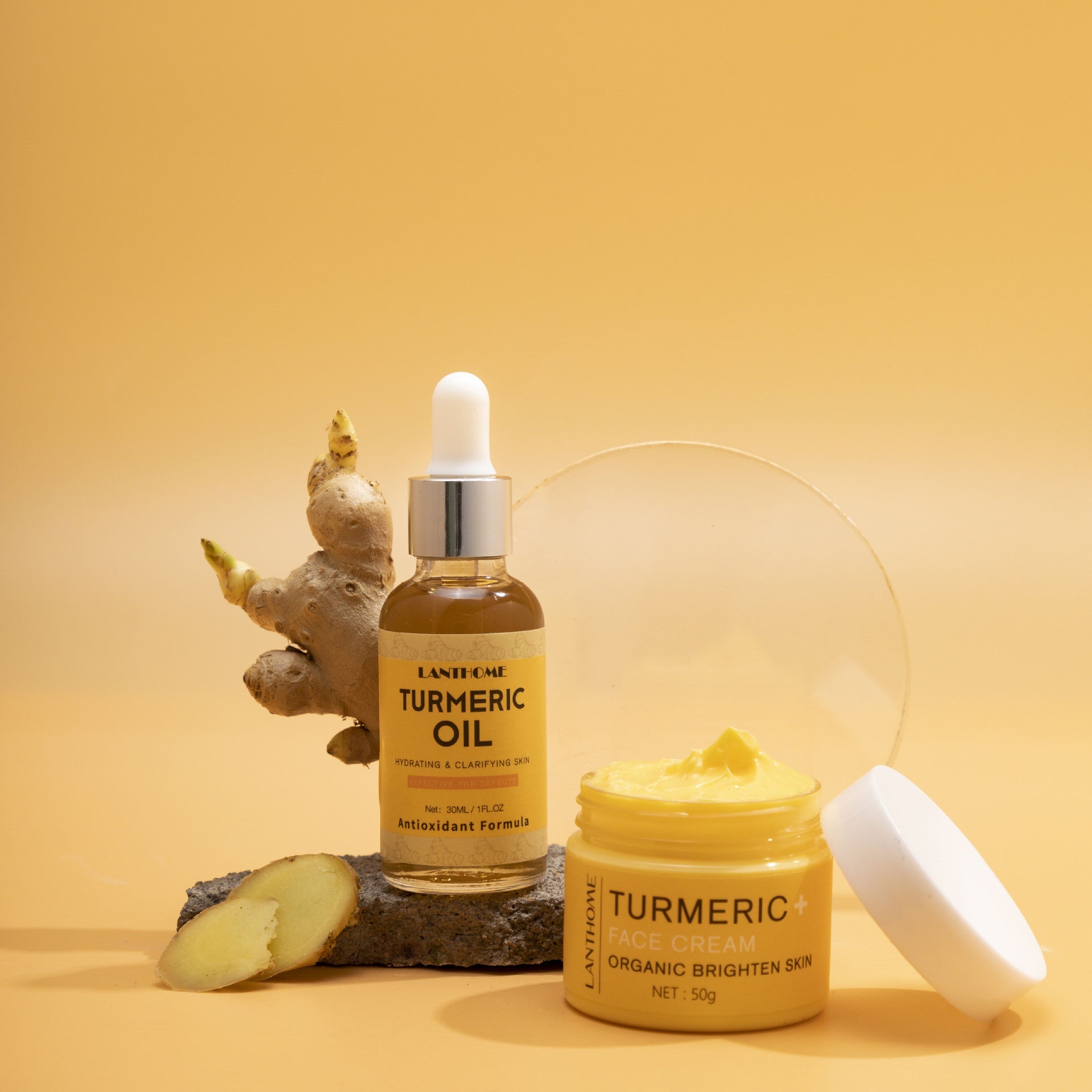 Turmeric Essential Oil Skincare Set Moisturizes And Repairs Skin Brightens And Hydrates To Relieve Dull Skin - Oopsdadforgot.com