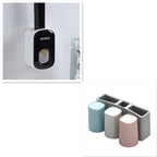 Wall Mounted Automatic Toothpaste Holder Bathroom Accessories Set Dispenser - Oopsdadforgot.com