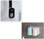 Wall Mounted Automatic Toothpaste Holder Bathroom Accessories Set Dispenser - Oopsdadforgot.com