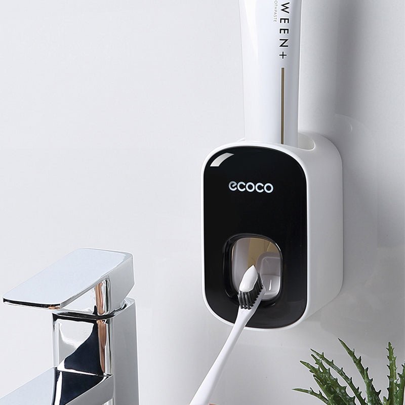 Wall Mounted Automatic Toothpaste Holder Bathroom Accessories Set Dispenser - Oopsdadforgot.com