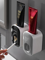 Wall Mounted Automatic Toothpaste Holder Bathroom Accessories Set Dispenser - Oopsdadforgot.com