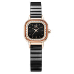 Watch Women's Square Mesh Belt With Diamond Watch - Oopsdadforgot.com