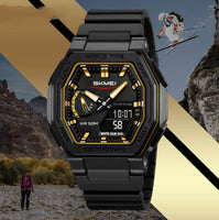 Waterproof Multi - function Digital Watch For Students A Versatile Sports - style Dual - display Wristwatch - Oopsdadforgot.com