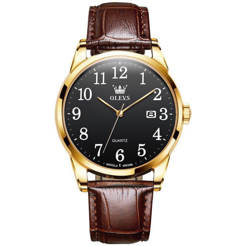 Waterproof Quartz Watch Digital Scale Simple Men - Oopsdadforgot.com