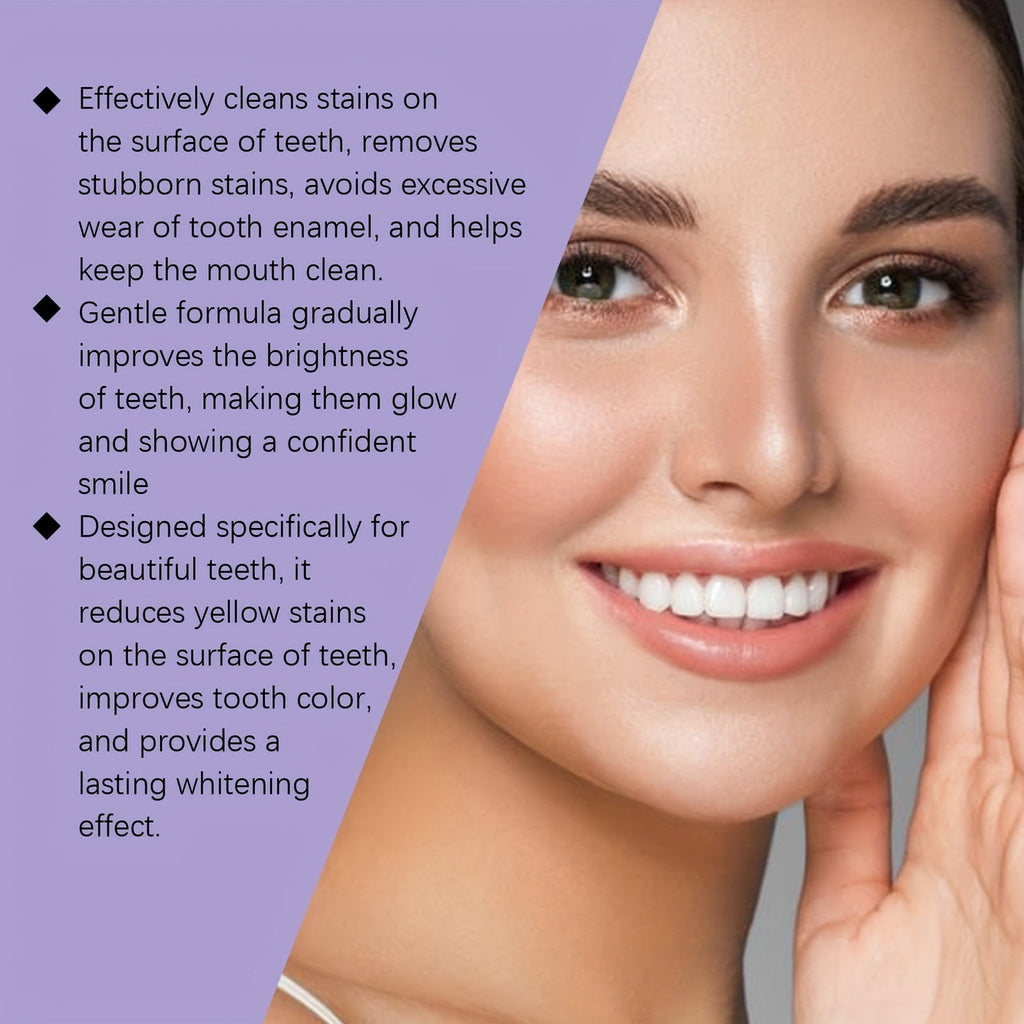 Whitening Teeth Strips Purple Teeth Strips Dry - application - Oopsdadforgot.com